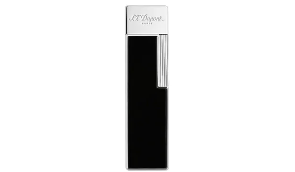 S.T. Dupont Twiggy Feuerzeug Naturlack Schwarz Chrom 030001